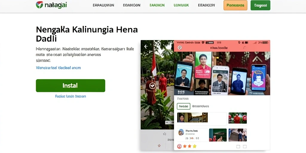 Tampilan awal aplikasi BINTANGMPO yang menarik.