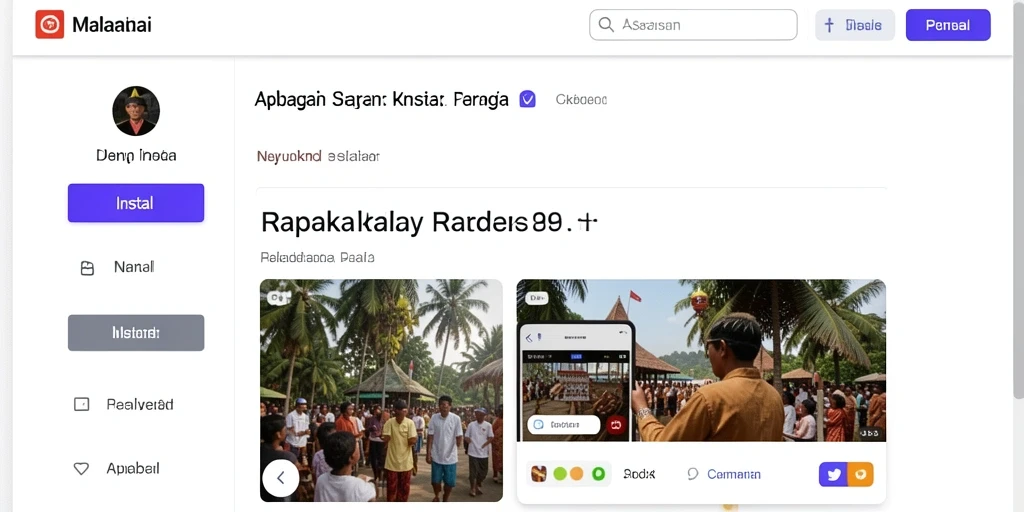 Tampilan antarmuka pengguna yang bersih dan modern.