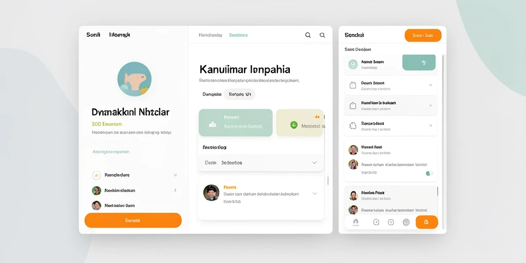 Tampilan antarmuka yang modern dan user-friendly.