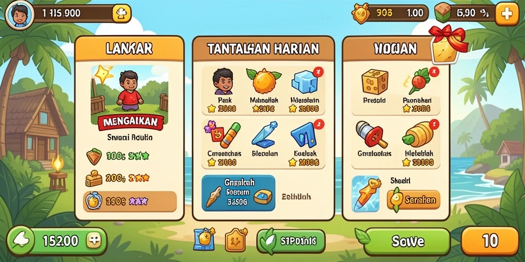 Tampilan antarmuka yang menarik dan mudah digunakan.